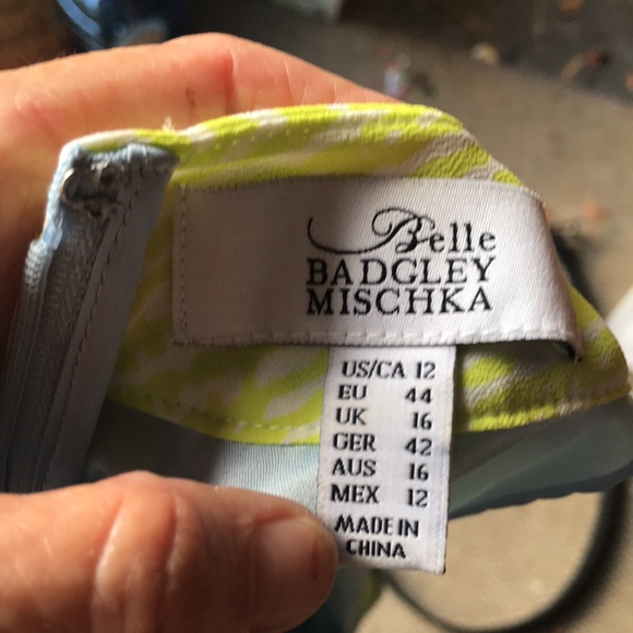 Badgley Mishka ombre chiffon halter look gown - Picture 7 of 9